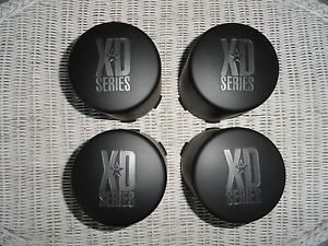 KMC XD Series Wheel Center Caps One Piece Black 1001357