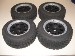 Truck Tires Rims Beadlocks Wheels 4 Fits HPI 5T T1000