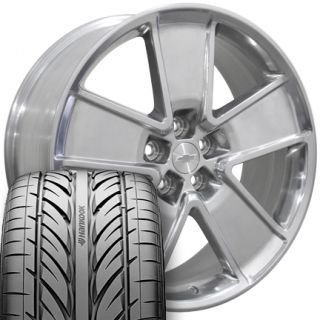 21" Polished Chevrolet Camaro Wheels Tires 21x9 5 21x8 5 Rims Set 5551 5552