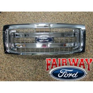 09 10 11 12 13 14 F 150 Genuine Ford Parts XLT Chrome Grille with Emblem New