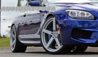 22" Giovanna Mecca RL Silver Wheels Rims for BMW Mercedes Camaro Challenger