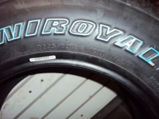 2 Uniroyal Laredo Cross Country Tour 225 70 16 101T New Tires Pair