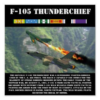 F 105 Thunderchief 12 x 12 print