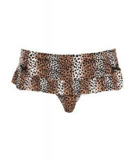 Kelly Brook Leopard Print Frill Bikini Bottoms