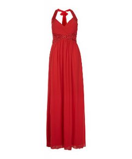 AX Paris Red Halterneck Maxi Prom Dress