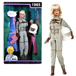 Mattel Year 2009 Barbie Collector Classic 1965 Reproduction "My Favorite Career" Series 12 Inch Doll   Miss ASTRONAUT (Rocket Scientist) with Astronaut Outfit, Helmet, Doll Stand and Certificate of Authenticity (R4474) Toys & Games