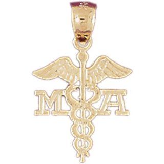 CleverEve Designer Series 14K Yellow Gold Pendant Medical Themed 1 gram CleverEve Jewelry