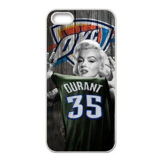 Marilyn Monroe Wear NBA Oklahoma City Thunder Kevin Durant Number 35 Jersey Top Protective Waterproof Rubber(TPU) Apple iPhone 5 5s Case Cover from Good luck to Cell Phones & Accessories