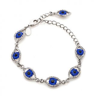 Real Collectibles by Adrienne® "Evil Eye Good Luck" Pavé Cr