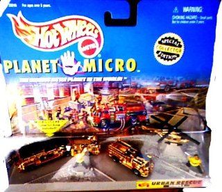 Special Collector Edition Gold Plated Fire Urban Rescue Series 1   Hot Wheels Planet Micro Toys & Games