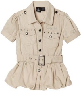 Baby Phat Girls 7 16 Safari Top, Khaki, X Large Clothing