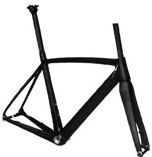 Full Carbon 3K Matt Matte Disc Brake Road Bike Bicycle BSA Frame Fork Seatpost 54cm Sports & Outdoors