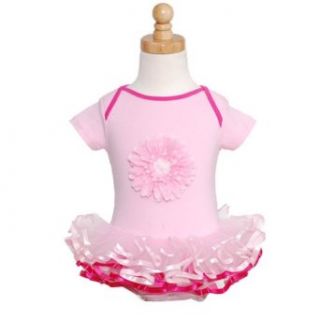 Posh Int'l Infant Girls Pink Flower Tutu Bodysuit 3M Posh Int'l Clothing