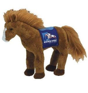 TY Beanie Baby   DERBY 134 the Kentucky Derby Horse (Blue Version) Toys & Games