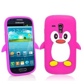 Tinkerbell Trinkets� Samsung Galaxy S3 SIII Mini i8190 HOT PINK Penguin Cute Animal Silicone / Skin / Case / Cover / Shell / Protector / Cellphone / Phone / Smartphone / Accessories. Cell Phones & Accessories