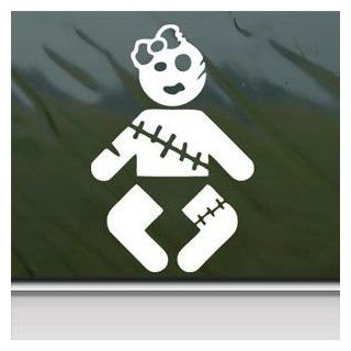 Zombie Baby Girl White Sticker Decal Car Window Wall Macbook Notebook Laptop Sticker Decal   Decorative Wall Appliques  