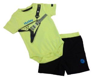 Hurley Baby Boys Short Sleeve Bodysuits & Short Pant Baby
