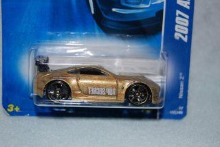 Mattel Hot Wheels 2007 All Stars Series 164 Scale Die Cast Metal Car # 152 of 180   Gold Sport Coupe Nissan Z with Black Spoiler and Fun Facts # 152 Toys & Games