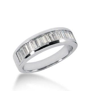 18K Gold Diamond Anniversary Wedding Ring 17 Straight Baguette Diamonds 1.19 ctw. 164WR49018K Wedding Bands Wholesale Jewelry