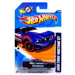 Hot Wheels 2012 167/247 2010 FORD MUSTANG GT blue police car "Kootenai County" Toys & Games