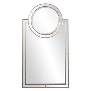 Cosmopolitan Art Deco Round & Rectangle Oversized Wall Mirror   24W x 44H in.   Wall Mirrors