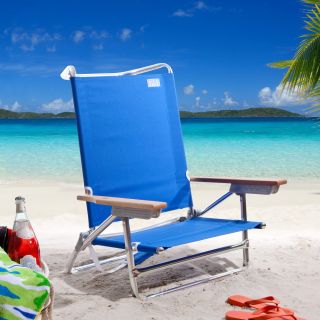 Rio SC590C Blue Deluxe Sand Beach Chair   Beach Chairs