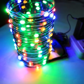 Seasons 4 96 ct. 2 Function Control Multi Colored Invisalite LED with Green Wire and 4 in. Spacing Case of 12   Christmas Lights