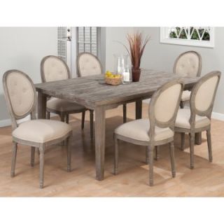 Jofran Booth Bay Rectangular 5 Piece Dining Table Set with Upholstered Chairs   Dining Table Sets