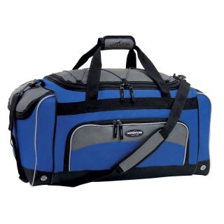 Travelers Club 24 in. Sport Duffel Bag with Wet Shoe Pocket   Navy/Black   Sports & Duffel Bags