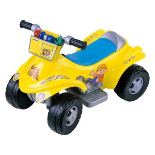 New Star Bob the Builder 4 x 4 ATV Battery Operated Riding Toy with Tool Bag   Battery Powered Riding Toys