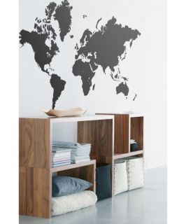 World Map Wall Decal   Black   Wall Decals