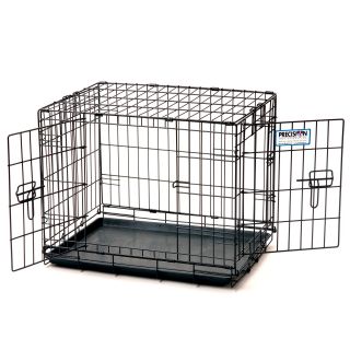 Precision Pet ProValu Great Crate Double Door Dog Crate   Black   Dog Crates