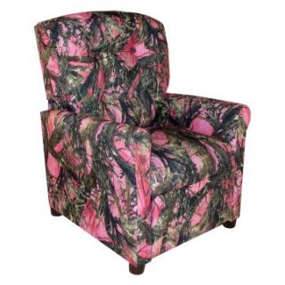 Dozydotes 4 Button Kid Recliner   Camouflage Pink with True Timber Fabric   Kids Recliners