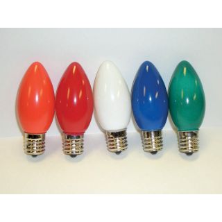 Brite Ideas 25 Bulb Multi Color C9 Incandescent Opaque Light Set   Christmas Lights