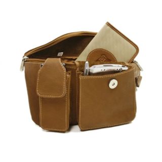 Piel Leather Waist Bag with Phone Pocket   Saddle   Travel Accessories