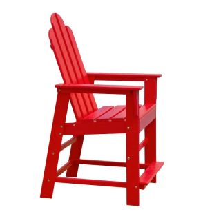 POLYWOOD® Recycled Plastic Long Island 24 in. Outdoor Counter Chair   Adirondack Chairs