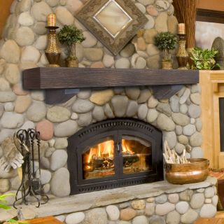 Donny Osmond Home Heritage Series Reclaimed Oak Mantel Shelf   Fireplace Mantels
