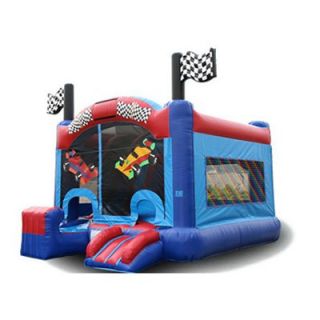 EZ Inflatables 5 N 1 Race Car Combo Bounce House   Commercial Inflatables
