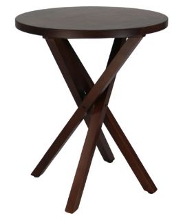 Criss Cross Table with Solid Walnut Top   End Tables