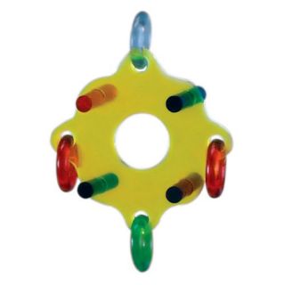 Prevue Pet Products Rainbow Acrylics Water Wheel Perch Bird Toy   Bird Cage Accessories