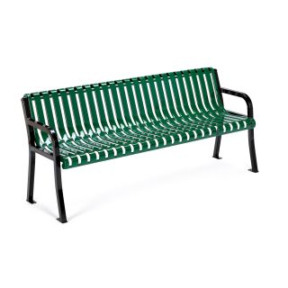 Anova Furnishings 6 ft. Reflections Square Arm Bench   Commercial Benches