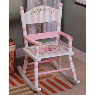 Teamson Design Bouquet Panel Rocking Chair with Standing Mirror   Kids Rocking Chairs