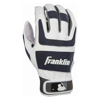 Franklin Shok Sorb Pro Series Youth Batting Gloves   Pearl/Gun Barrel   Players Equipment