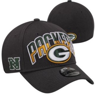 New Era Green Bay Packers 2013 NFL Draft 39THIRTY Flex Hat   Graphite