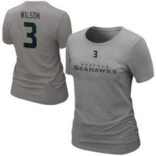Nike Russell Wilson Seattle Seahawks Name and Number T Shirt   Gray