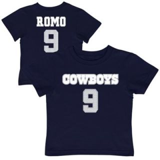 Tony Romo Dallas Cowboys Toddler Name and Number T Shirt   Navy Blue