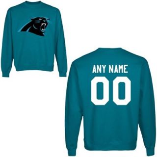 Carolina Panthers Mens Custom Any Name & Number Crewneck Sweatshirt