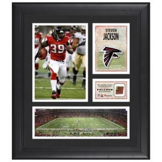 Steven Jackson Atlanta Falcons Framed 15 x 17 Collage with Game Used Football