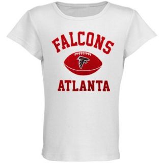 Atlanta Falcons Youth Girls Standard Issue T Shirt   White