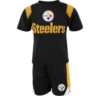 Pittsburgh Steelers Infant T Shirt & Short Set   Black
